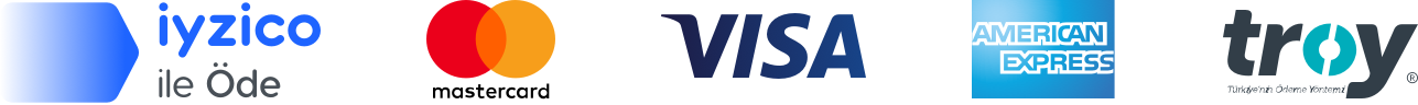 iyzico ile öde, Mastercard, Visa, American Express, Troy